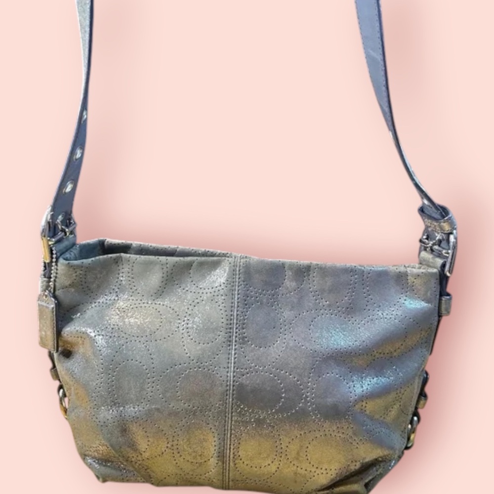 Coach silver Ashley hobo - rare!!!